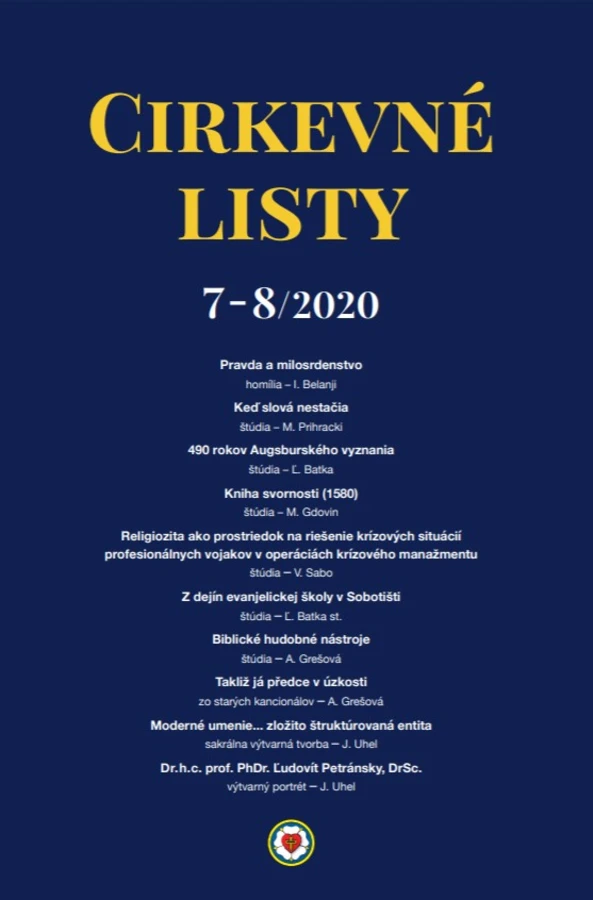 Nové číslo Cirkevných listov 7-8/2020