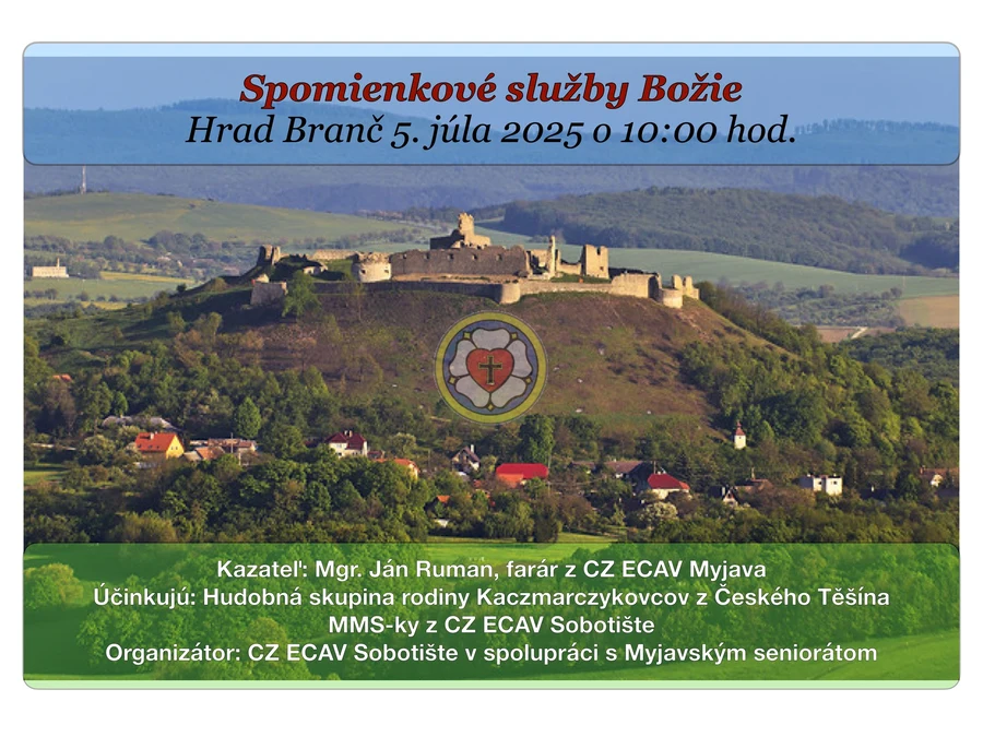 Spomienkové bohoslužby na Branči, 2025