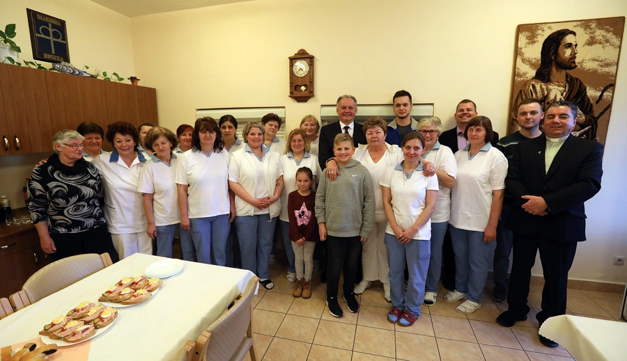 Prezident SR Andrej Kiska navštívil košeckú diakoniu