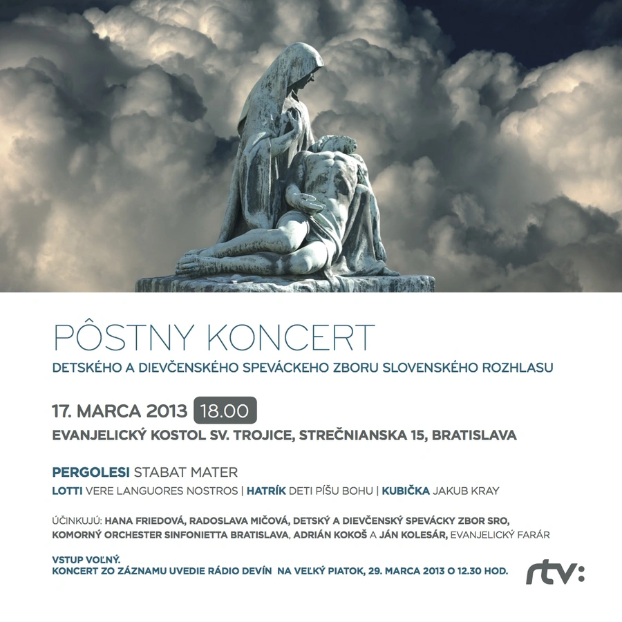 Pôstny koncert v Petržalke 17. 3.