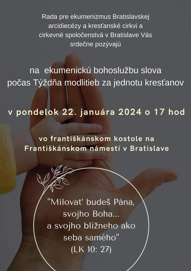 Týždeň modlitieb za jednotu kresťanov 2024