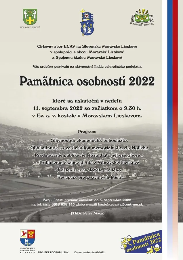 Pamätnica osobností 2022