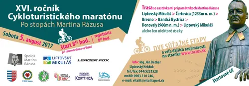 Cyklomaratón 2017 - venovaný M. Rázusovi 