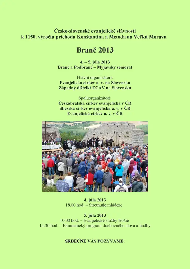 Misijné podujatia seniorátov ZD ECAV 2013