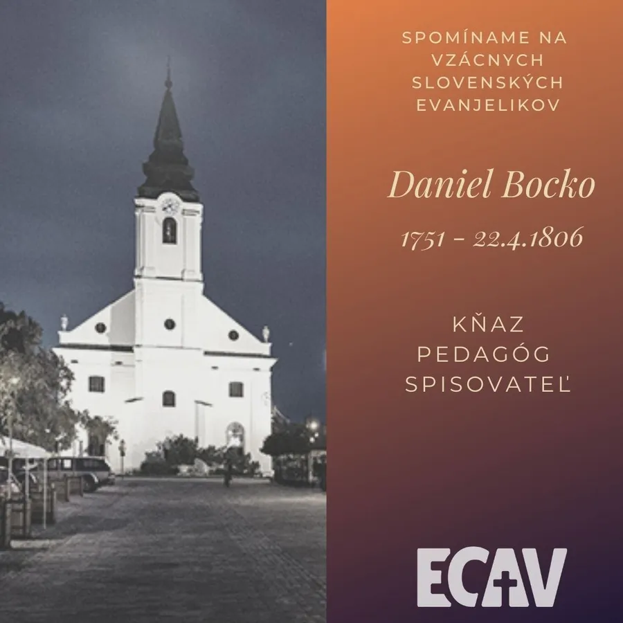 Spomíname na vzácnych evanjelikov: Daniel Bocko