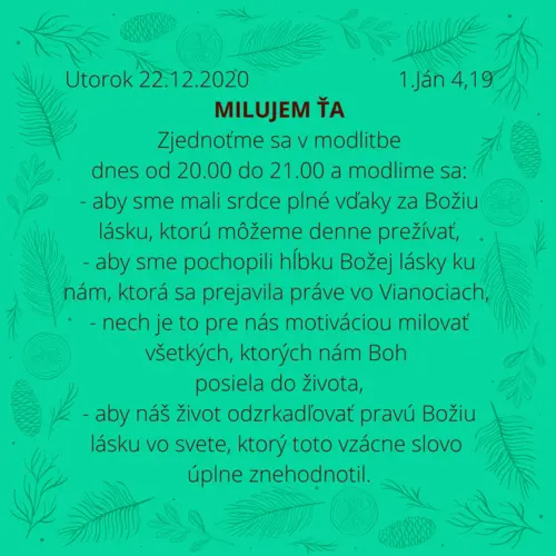 Milujem ťa