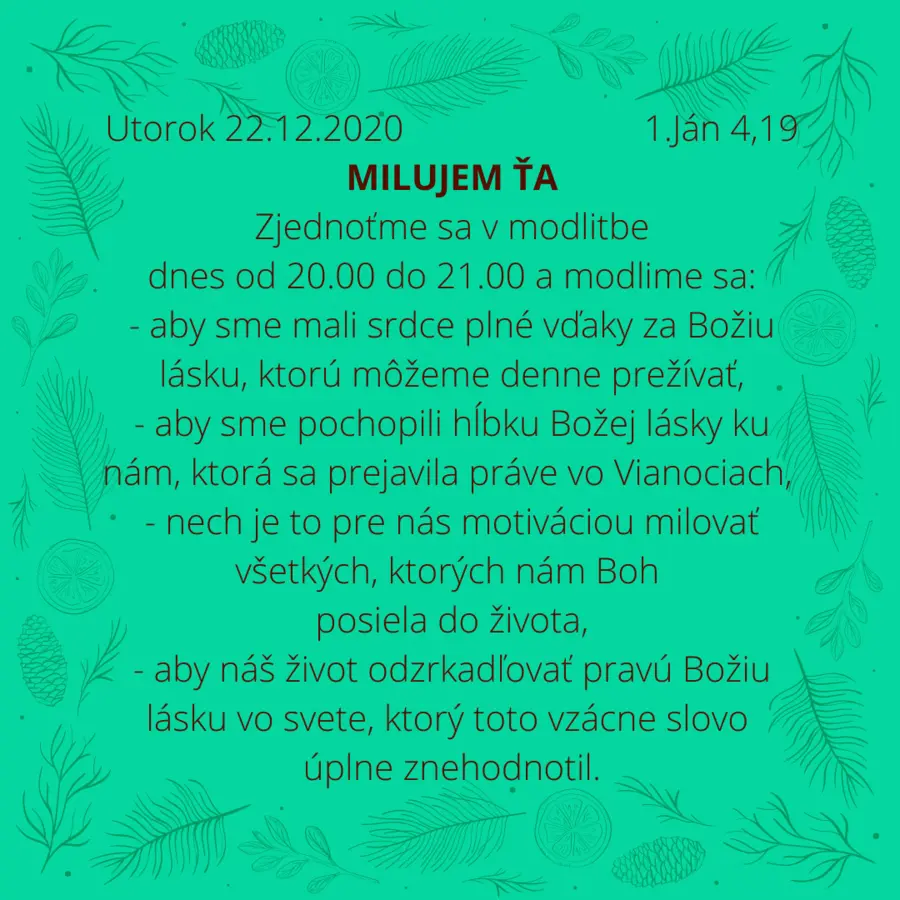 Milujem ťa