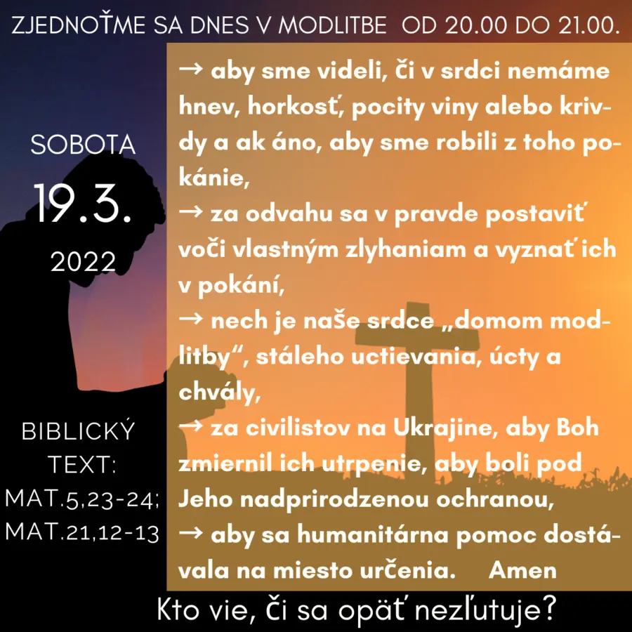 UDRŽIAVANIE CHRÁMU V ČISTOTE