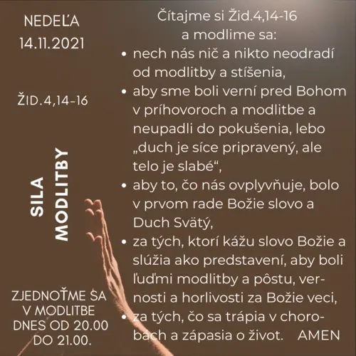 SILA MODLITBY