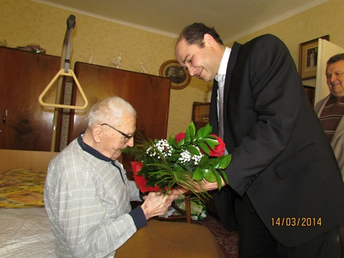 Blahoželanie storočnému cirkevníkovi