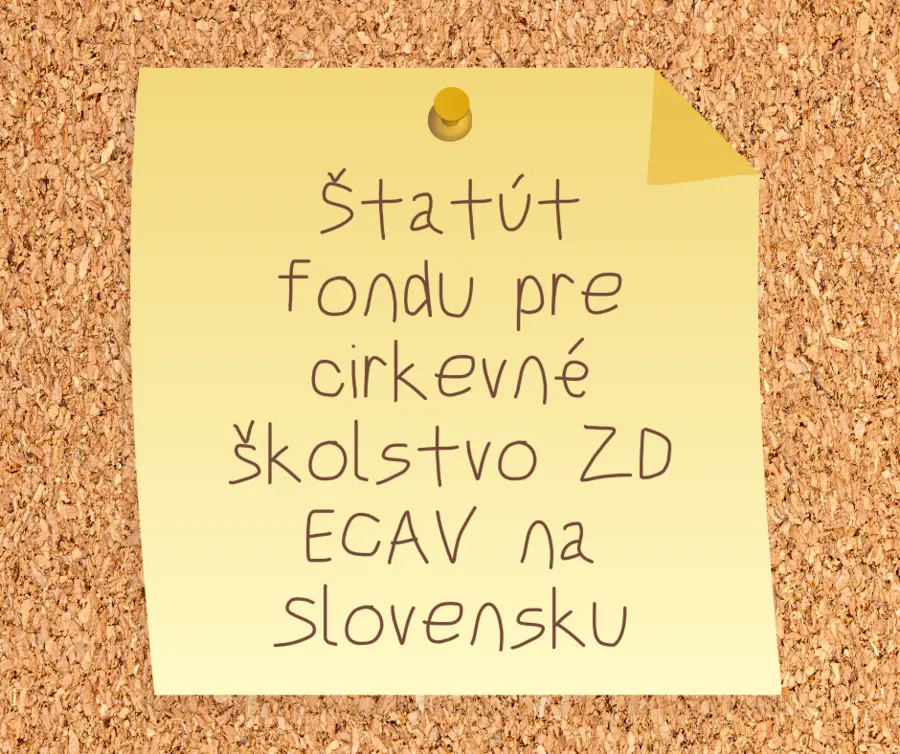 Štatút fondu pre cirkevné školstvo ZD