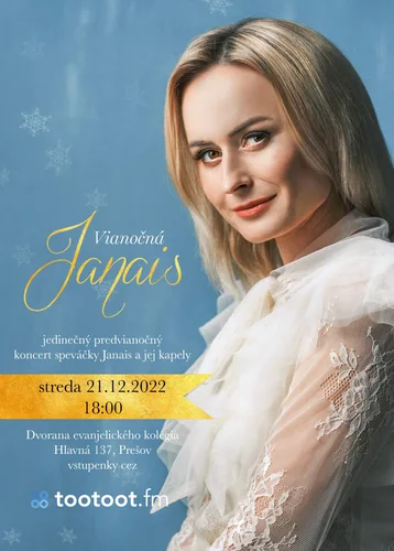 POZVANIE NA KONCERT "VIANOČNÁ JANAIS"