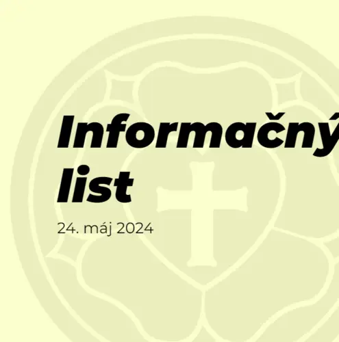 Informačný list, 24.5.2024