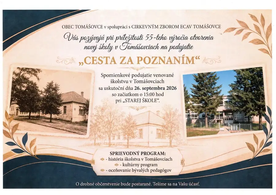 Cesta za poznaním v Tomášovciach